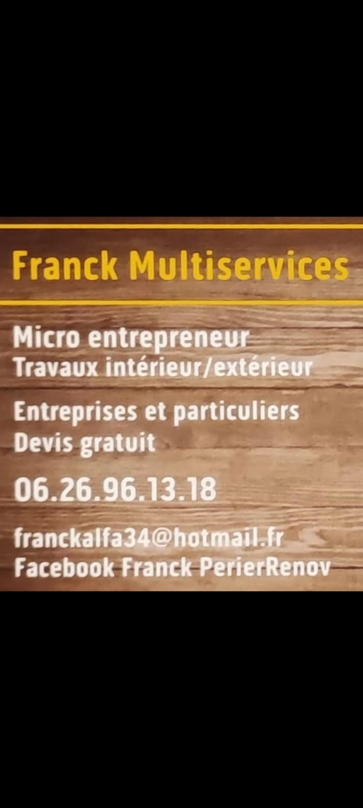 FRANCK PERIER (FRANCK MULTISERVICES) avatar
