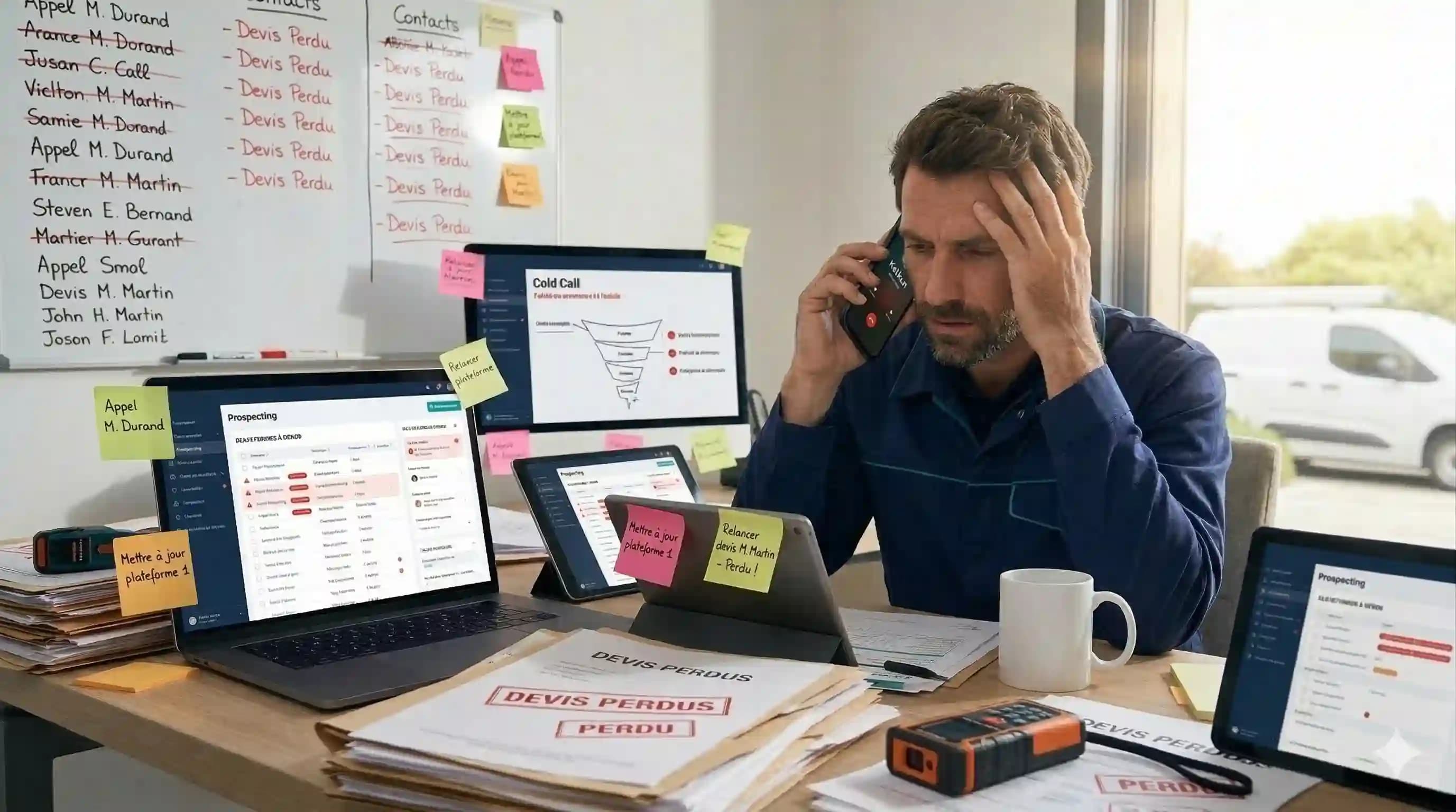 Trop de temps à prospecter