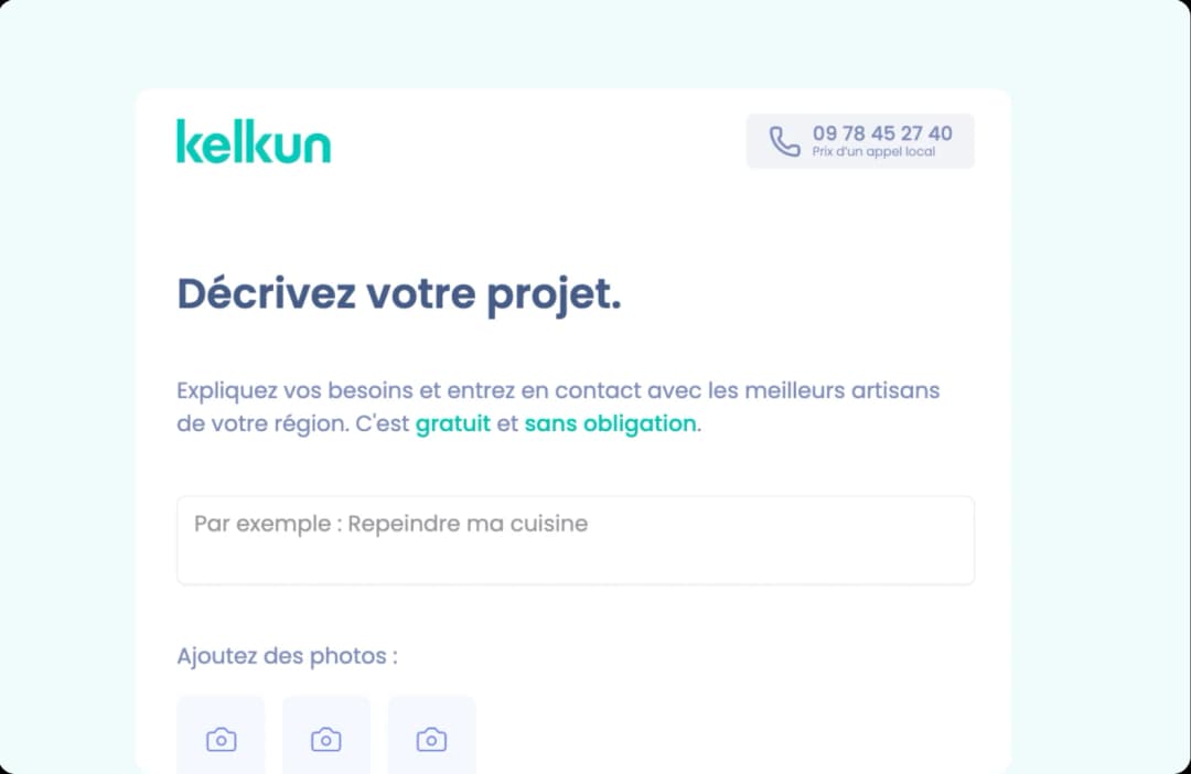 Décrivez votre projet